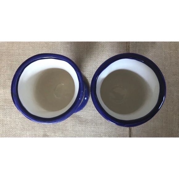 Hand Painted Calla Lily Small Goblet Set Pedestal South American Boho Cultural - Picture 5 of 6